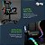 Cadeira Gamer Ergonômica Pollux, Braço 3D, Inclinação 135º, Suporta 150kg, LED RGB, CH08BKRGB, ELG - Imagem 7