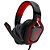 Headset Gamer Flakes Power Kill 7.1 Virtual, Drivers 60mm, LED Vermelho, Microfone USB, Preto, FLKH002, ELG - Imagem 1