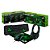 Combo Gamer Dragon War 4 em 1, Headset 40W, Mouse 2400DPI, Teclado ABNT2, Mousepad Sense Control, Verde, CGDW41G, ELG - Imagem 1