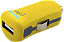 Carregador Veicular, USB 1A, 12V-24V, LED Indicador, Proteção Antichamas e Contra Curto-Circuito, Amarelo, CC1SAM, ELG - Imagem 1