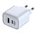 Carregador de Parede USB GaN, 2 Portas, Tipo-C Power Delivery + USB-A Quick Charge 3.0, 30W, Branco, W35GAN, ELG - Imagem 3