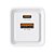 Carregador de Parede USB GaN, 2 Portas, Tipo-C Power Delivery + USB-A Quick Charge 3.0, 30W, Branco, W35GAN, ELG - Imagem 2