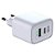 Carregador de Parede USB GaN, 2 Portas, Tipo-C Power Delivery + USB-A Quick Charge 3.0, 30W, Branco, W35GAN, ELG - Imagem 4