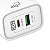 Carregador de Parede Universal, USB-C PD 3.0A + USB-A QC 3.0 18W, Carga Rápida, Branco, WC2S-PDQC, ELG - Imagem 2
