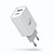 Carregador de Parede Universal, 2 Portas USB 2.1A + Tipo-C 2.1A, Carga Rápida, Branco, W124C, ELG - Imagem 4