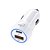 Carregador Veicular Universal, USB-C 3.1A + USB-A 3.1A, 12V-24V, Carga Rápida, Branco, CC2STC, ELG - Imagem 1
