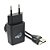 Kit Carregador de Parede Universal, com Cabo Micro USB de 1 Metro, Carga Rápida 2.4A 12W, Preto, KT510WC, ELG - Imagem 1