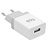 Carregador de Parede USB Universal, 1 Porta USB 1A, Carga Rápida, Proteção Inteligente, Branco, WC1AE, ELG - Imagem 1