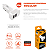 Carregador Veicular Universal, 2 Portas USB 2.1A, 12V-24V, Carga Rápida, Proteção Antichamas, Branco, CC2SE, ELG - Imagem 4