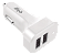 Carregador Veicular Universal, 2 Portas USB 2.1A, 12V-24V, Carga Rápida, Proteção Antichamas, Branco, CC2SE, ELG - Imagem 1
