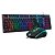 Combo Gamer Viper 2 em 1, Teclado Membrana 107 Teclas ABNT2 Iluminado, Mouse 3200DPI LED 7 Cores, CGVR21, ELG - Imagem 1