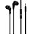 Fone de Ouvido, Conector P2 3,5mm, Microfone Embutido, Graves Reforçados, Cabo Flat 1,2 metros, Preto, EP01, ELG - Imagem 1