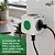 Filtro de Linha PowerCube, 4 Tomadas 10A, Botão On/Off, Sem Cabo, Bivolt, Branco/Verde, PWC-R4SW, ELG - Imagem 5