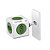 Filtro de Linha PowerCube, 5 Tomadas 10A, Child Lock, Sem Cabo, Bivolt, Branco/Verde, PWC-R5, ELG - Imagem 2