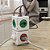 Filtro de Linha PowerCube, 5 Tomadas 10A, Child Lock, Sem Cabo, Bivolt, Branco/Verde, PWC-R5, ELG - Imagem 5