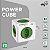 Filtro de Linha PowerCube, 5 Tomadas 10A, Child Lock, Sem Cabo, Bivolt, Branco/Verde, PWC-R5, ELG - Imagem 2