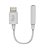 Adaptador de Áudio P3 para Lightning ELG 8,5cm, Branco - Compatível com iPhone para Fones e Headsets - Imagem 1