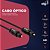 Cabo Óptico Digital Toslink, Áudio Livre de Interferências 7.1, Alta Fidelidade Sonora, 3 metros, Preto, ELG - Imagem 2