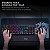 Mousepad Gamer Merak Speed, Tamanho Wide 60x40cm, Borda Costurada, Base Antiderrapante, Preto, MPMW, ELG - Imagem 5