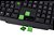 Teclado Gamer Dragon War, Membrana Dupla, 107 Teclas ABNT2, Teclas Multimídia, Preto/Verde, TGDW, ELG - Imagem 6