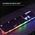 Teclado Gamer em Membrana Lesath, ABNT 107 Teclas, Anti-Ghosting, RGB, USB, Branco/Preto, TGLH, ELG - Imagem 4