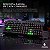 Teclado Gamer Hadar em Membrana, 107 Teclas ABNT2, Anti-Ghosting, Teclas Multimídia, Pincel de Limpeza, Preto, TGHD, ELG - Imagem 3