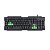 Teclado Gamer Hadar em Membrana, 107 Teclas ABNT2, Anti-Ghosting, Teclas Multimídia, Pincel de Limpeza, Preto, TGHD, ELG - Imagem 1