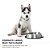 Comedouro Pet Inox 900ml ELG, Tigela Antiderrapante para Cães e Gatos, Aço Inoxidável Resistente, Prata - Imagem 3