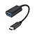 Cabo USB-C para USB-A ELG USB 3.0 20cm para Carga e Transferência de Dados, Preto - Plug and Play - Imagem 1
