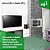 Suporte Fixo de Parede Universal para TV, Plasma, LCD, LED, 14" a 100", Suporte Até 100kg, Preto, MAX UNIVERSAL, ELG - Imagem 2