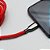 Cabo Micro USB, Sincronização e Recarga 12W 2.4A, Nylon Trançado, 1 metro, Vermelho, M510BRD, ELG - Imagem 3