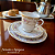 Lindo trio de Xícara, Pires e Prato de sobremesa em porcelana Montgomery Ward - Imagem 2