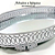 BANDEJAS ESPELHADAS OVAL DE METAL PRATA ZFLEX - Imagem 6