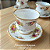 Xícara e Pires Inglesa Elizabethan "English Garden", porcelana fina decorada à mão (Fine Bone China) Staffordshire - Imagem 10