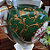 Jarra Ânfora Antiga Decorativa Verde Estilo Império em Porcelana Portuguesa Vista Alegre - Imagem 10