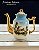Bule Belle Époque de Porcelana de Limoges, França - Caçada Campestre - Imagem 4