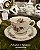 Xícara de Café com Pires Porcelana Steatita - Elegância Floral Clássica - Imagem 5
