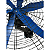 VENTILADOR INDUSTRIAL GG36' (1M) PRETO 6 PÁS AZUL MOTOR MERCOSUL 0.5CV TRIFÁSICO C/SUPORTE - Imagem 4