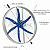 VENTILADOR INDUSTRIAL INOX AG36' (1M) 6 PÁS AZUL MOTOR WEG 0.5CV MONOFÁSICO - Imagem 3