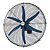 VENTILADOR INDUSTRIAL GG36' (1M) PRETO 6 PÁS AZUL MOTOR MERCOSUL 0.5CV MONOFÁSICO NR12 - Imagem 1
