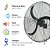 VENTILADOR GG36' (1M) GALV. 3 PÁS PRETAS MOTOR WEG 0.5CV MONOFASICO NR12 C/SUPORTE - Imagem 5