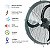 VENTILADOR AG36' (1M) GALV. 3 PÁS PRETAS MOTOR WEG 0.5CV TRIFASICO NR12 - Imagem 3