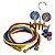 Manometrô Analógico 2 Vias R134a R22 R12 R404a + Mangueira 1,80m + Engates Alta e Baixa - Mastercool 66672-MR - Imagem 6