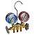 Manometrô Analógico 2 Vias R134a R22 R12 R404a + Mangueira 1,80m + Engates Alta e Baixa - Mastercool 66672-MR - Imagem 2