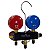 Manometrô Analógico 2 Vias R134a R22 R12 R404a + Mangueira 0,90m - Mastercool 93636-MR - Imagem 3