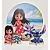Kit Festa de Aniversário Na Mesa Lilo e Stitch De MDF Painel Redondo Romano Display Adesivados - Imagem 1