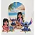 Kit Festa de Aniversário Na Mesa Lilo e Stitch De MDF Painel Redondo Romano Display Adesivados - Imagem 2
