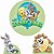 Looney Tunes Baby Kit Festa na Mesa 50cm Painel Redondo Romano e Display Mdf - Imagem 2