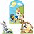 Looney Tunes Baby Kit Festa na Mesa 50cm Painel Redondo Romano e Display Mdf - Imagem 3