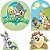Looney Tunes Baby Kit Festa na Mesa 50cm Painel Redondo Romano e Display Mdf - Imagem 1